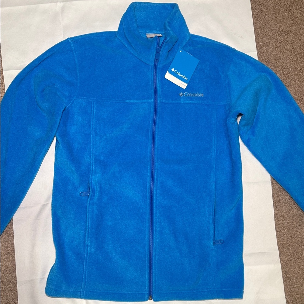 Columbia Bright Blue Full-Zip Fleece Jacket